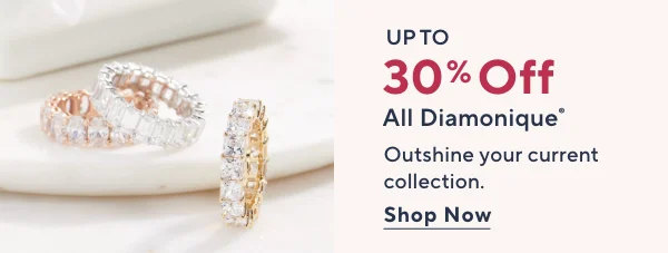 up to 30% off all diamonique