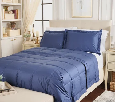 Northern Nights Shadow Dot Cotton 650FP Down Blanket Set - King