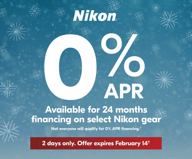 Nikon | 0% APR Available for 24-Month Financing†