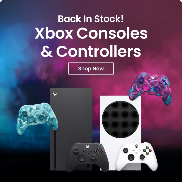 Back In Stock! | Xbox Consoles & Controllers | Shop Now