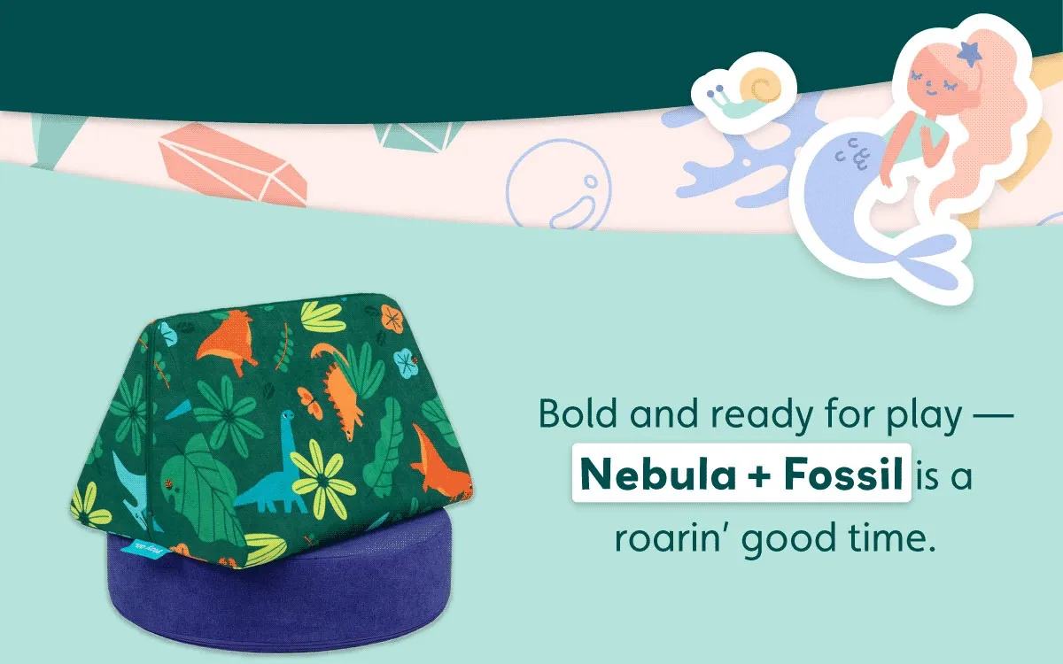 Bold and ready for play — Nebula + Fossil is a roarin’ good time.