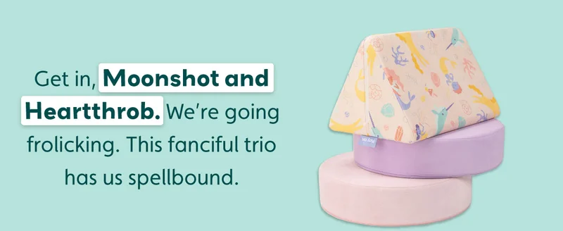 Get in, Moonshot and Heartthrob. We’re going frolicking. This fanciful trio has us spellbound.