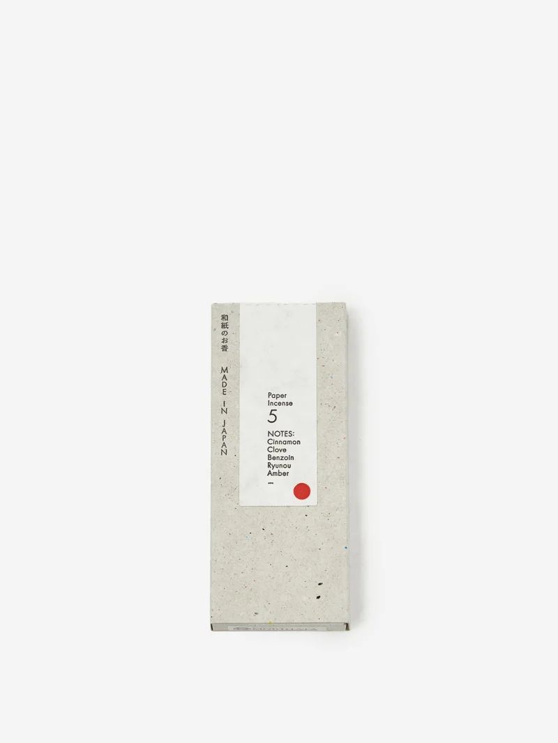 Image of KUNJUDO Washi Paper Incense Strips - #5 Smoky Comfort