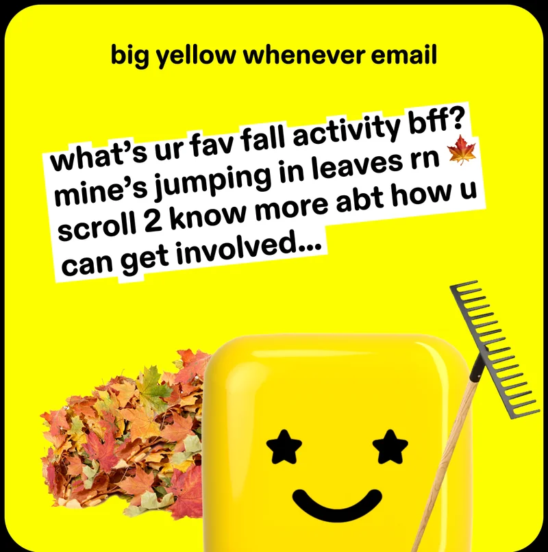BIG YELLOW WHENEVER EMAIL