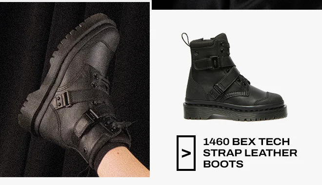 1460 BEX TECH STRAP LEATHER BOOTS