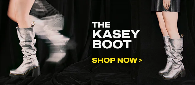 Kasey Metallic Tumble Heeled Boots
