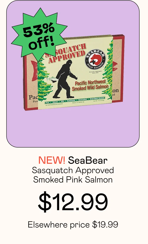 Sasquatch Approved Smoked Pink Salmon