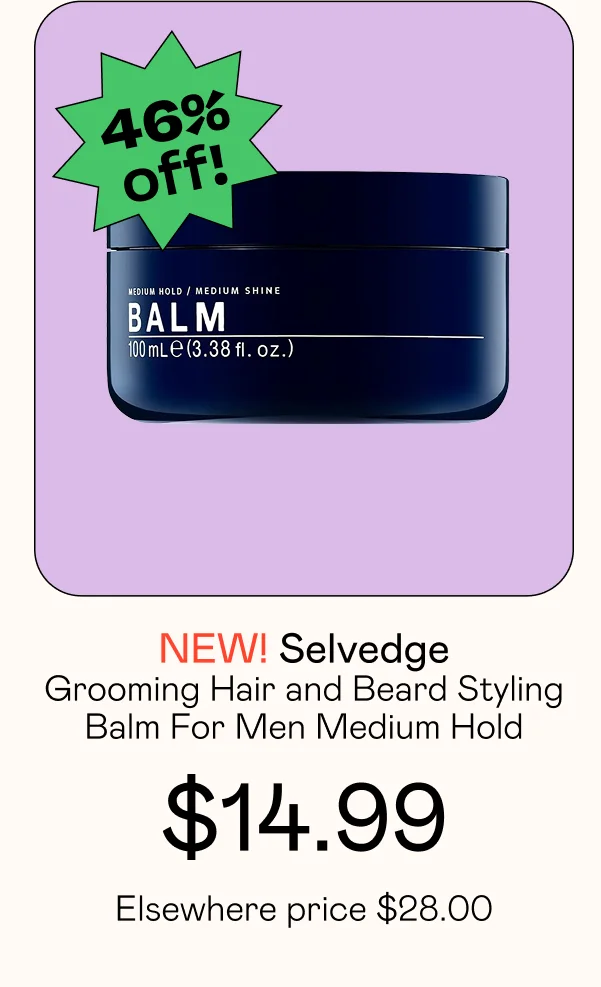 Grooming Hair and Beard Styling Balm For Men Medium Hold Medium Shine