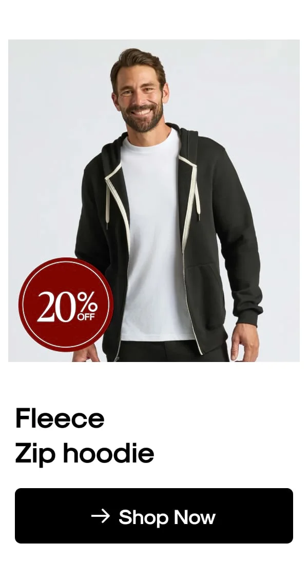 Fleece Full Zip Hoodie