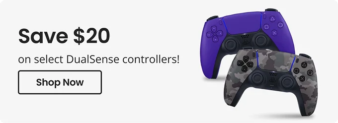 Save $20 on select DualSense controllers! | Shop Now