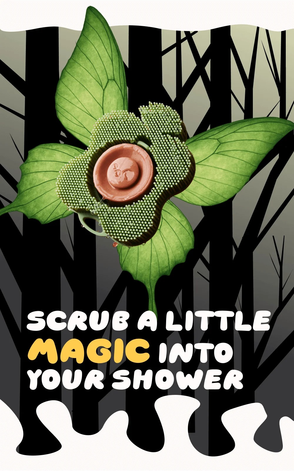 Scrub a little magic into your shower.
