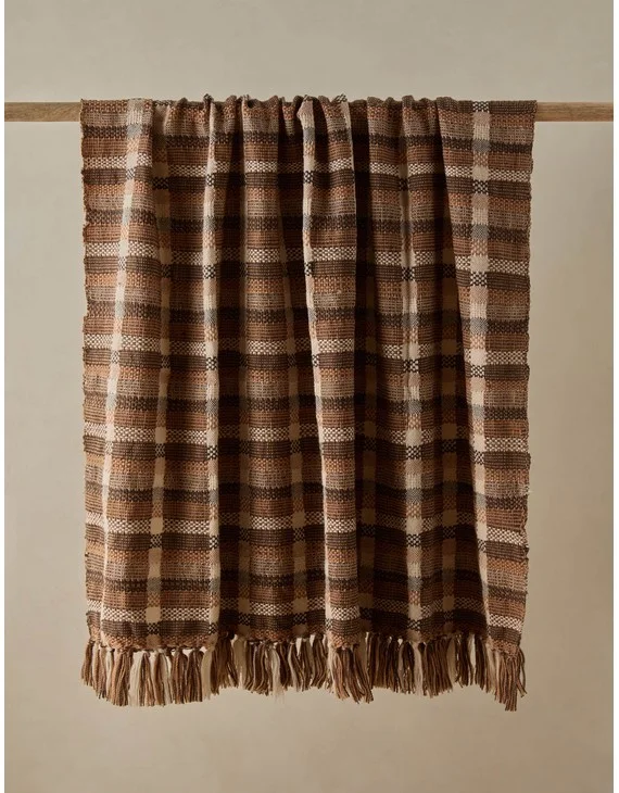 Effie Wool Throw-Mocha