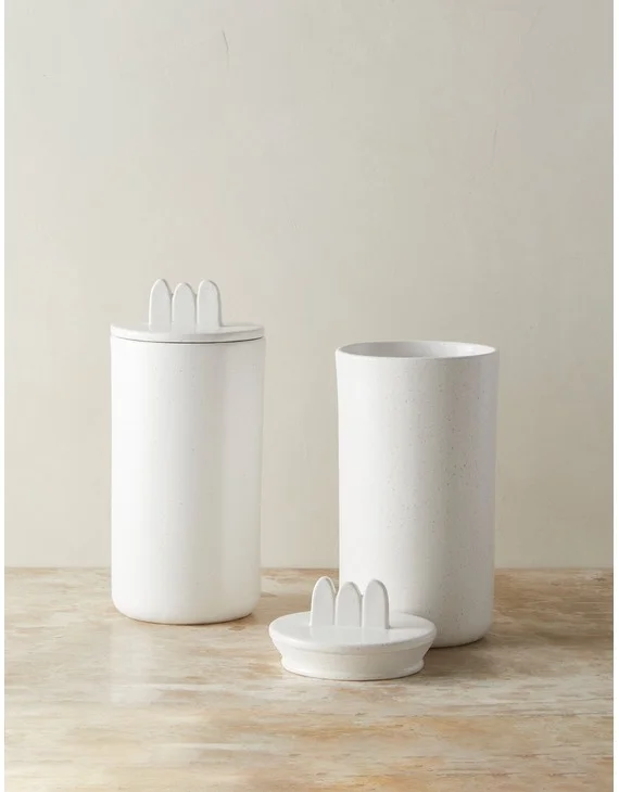 Shapeshifter Ceramic Canister (Set of 2) by Sarah Sherman Samuel-Large