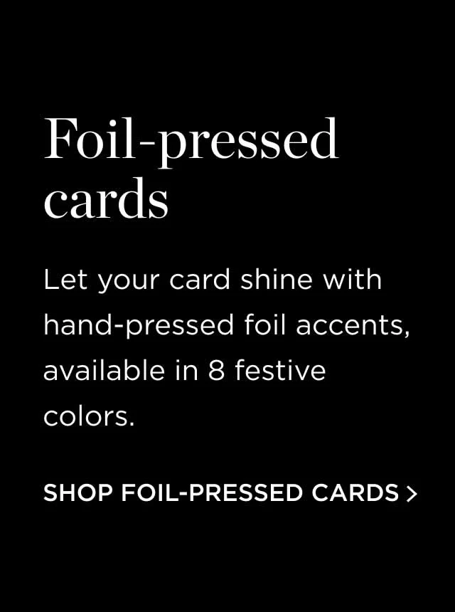 Shop Foil-Pressed Cards