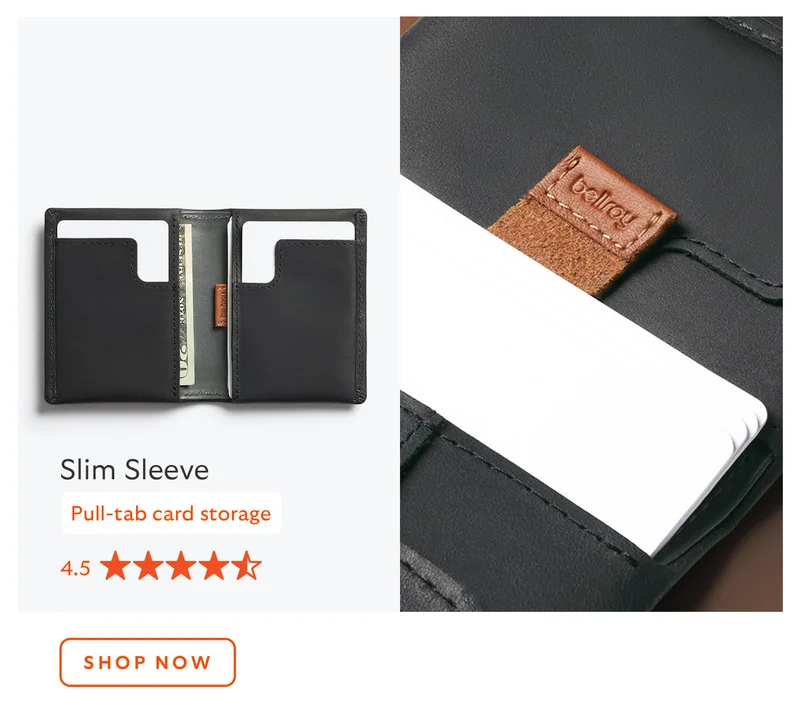 Slim Sleeve (Night Forest) *Pull-tab card storage 4.5 stars on Amazon