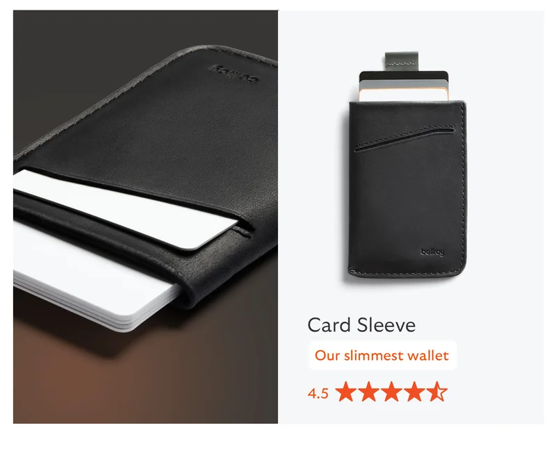 Card Sleeve (Night Forest) *Our slimmest wallet  4.5 stars on Amazon