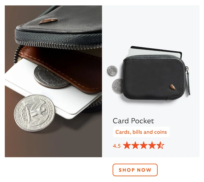 Card Pocket (Night Forest) *Cards, bills and coins 4.5 stars on Amazon