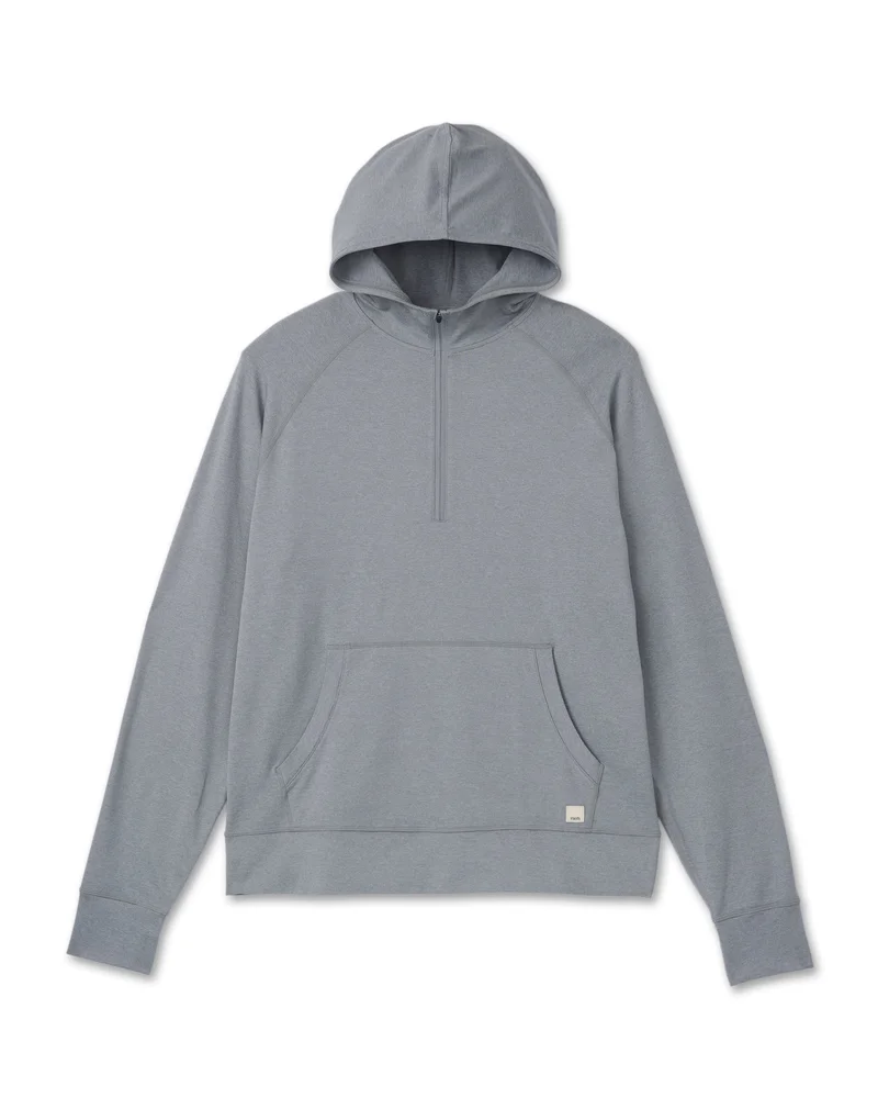 Image of Ponto Performance Half Zip Hoodie | Steel Heather
