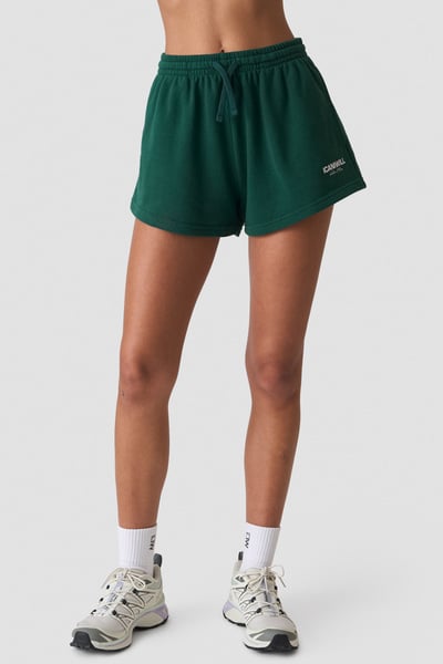 Image of Everyday Terry High Waist Shorts Northern Green