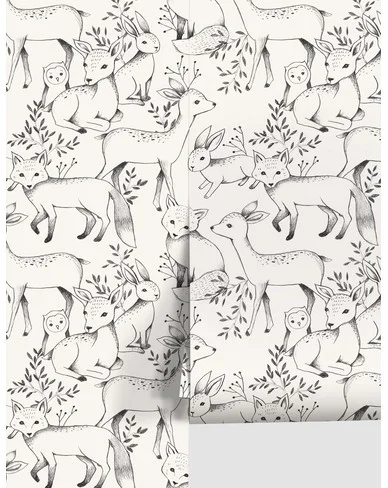Woodland Wallpaper by Rylee + Cru