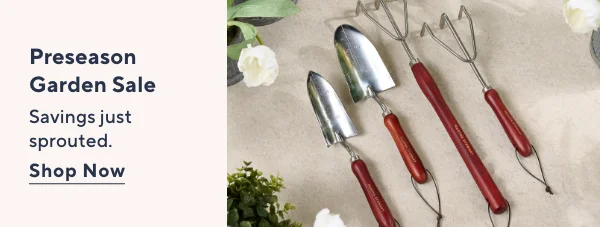 preseason garden sale