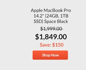 Apple MacBook Pro 14.2inches (24GB, 1TB SSD) Space Black