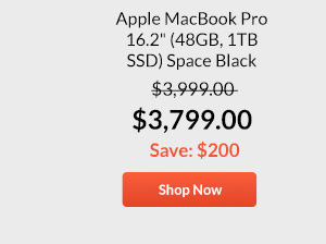 Apple MacBook Pro 16.2inches (48GB, 1TB SSD) Space Black