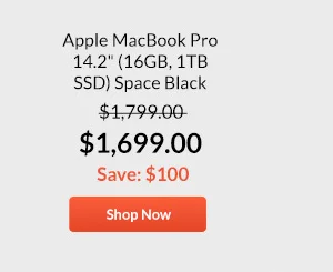 Apple MacBook Pro 14.2inches (16GB, 1TB SSD) Space Black