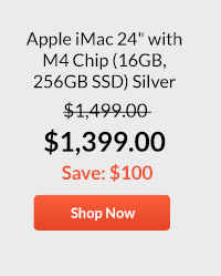 Apple iMac 24inches with M4 Chip (16GB, 256GB SSD) Silver