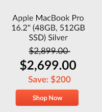 Apple MacBook Pro 16.2inches (48GB, 512GB SSD) Silver