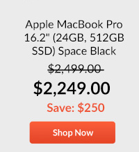 Apple MacBook Pro 16.2inches (24GB, 512GB SSD) Space Black