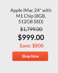 Canon Apple iMac 24inches with M1 Chip (8GB, 512GB SSD)