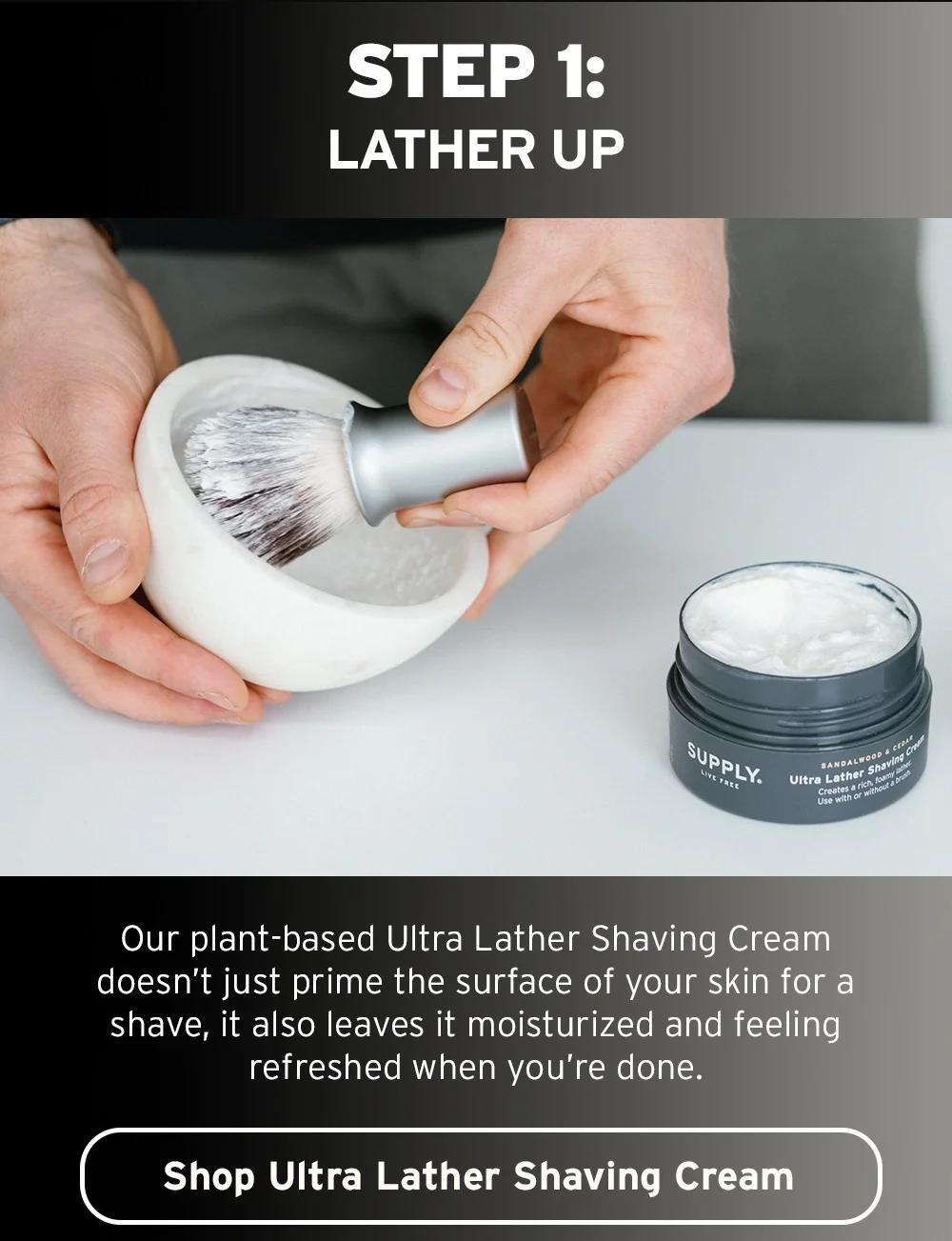 Shop ultra later shaving cream