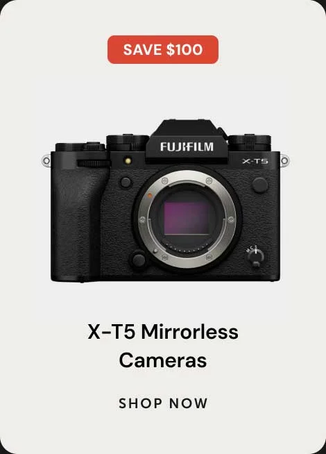 Save $100 X-T5 Mirrorless Camera Black Shop Now