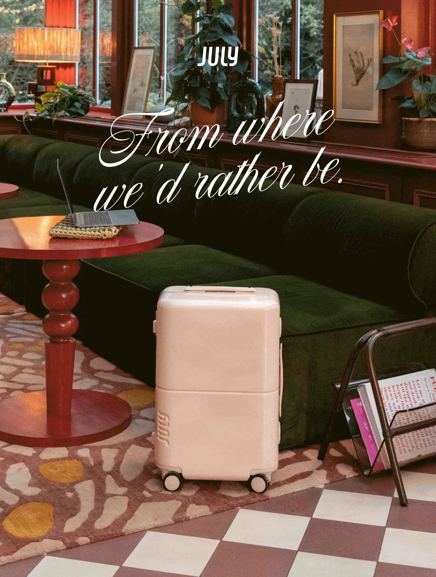 From where we’d rather be.