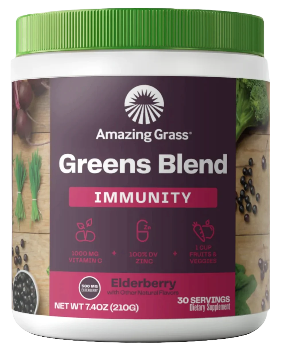 Image of Amazing Grass Greens Blend Immunity Elderberry