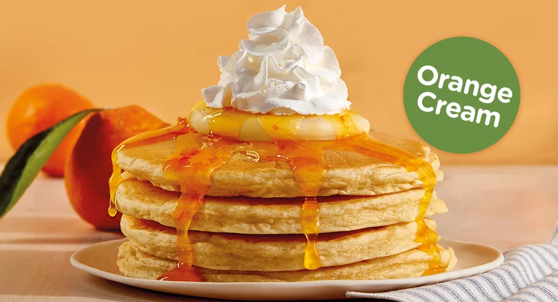 JUNE PANCAKE OF THE MONTH ORANGE CREAM