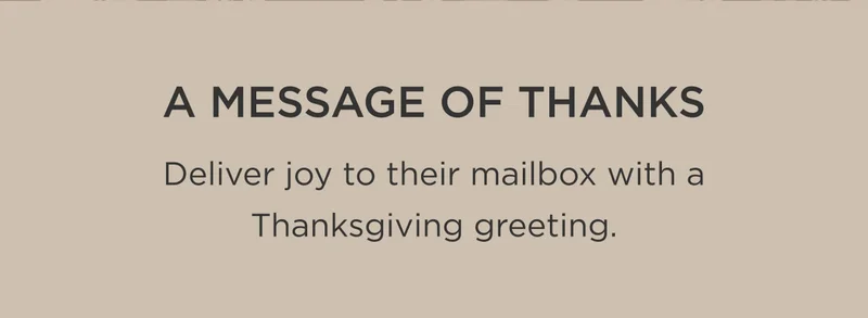 A Message of Thanks