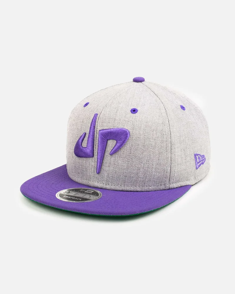 Image of DP x New Era 9Fifty Snapback (Grey/Purple)