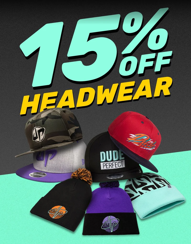 15% Headwear!