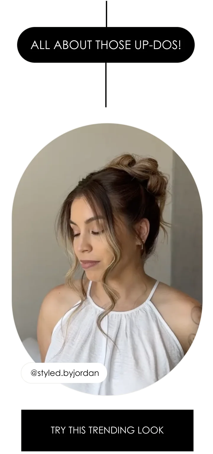 All about those up-dos! | @styled.byjordan | try this Trending look