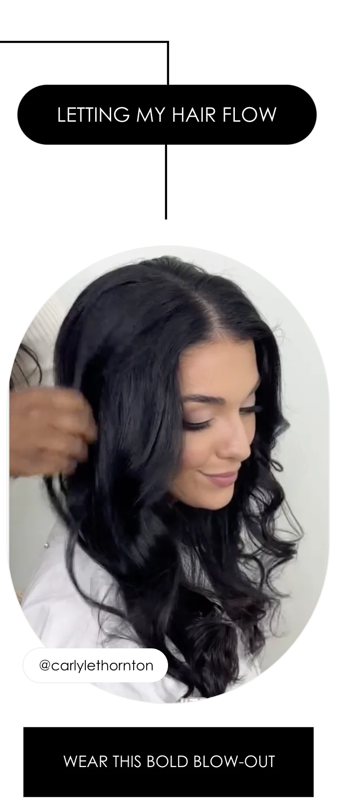 Letting my hair flow | @carlylethornton | wear this Bold blow-out