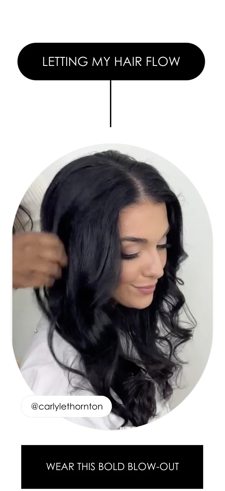 Letting my hair flow | @carlylethornton | wear this Bold blow-out