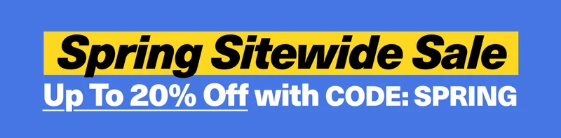 Sitewide sale | Up to 20% off with code discount code