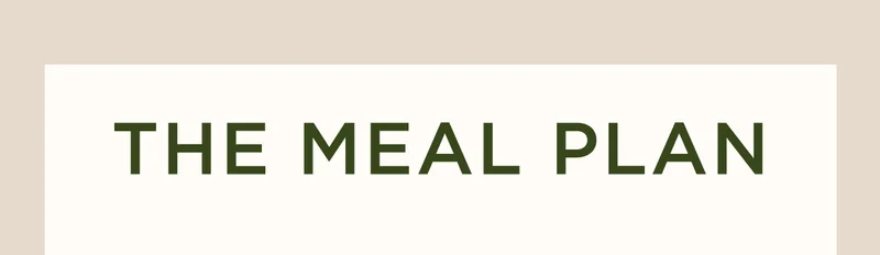 The Meal Plan