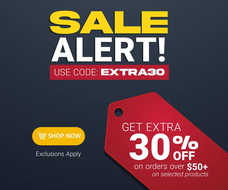 Sale Alert! Get extra 30% off orders $50+ on selected products. Use code: discount code Limited Time Offer Shop Now
