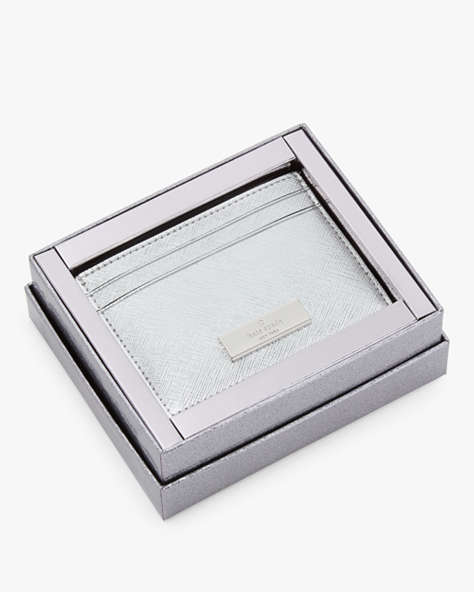 Kenzie Boxed Metallic Small Cardholder