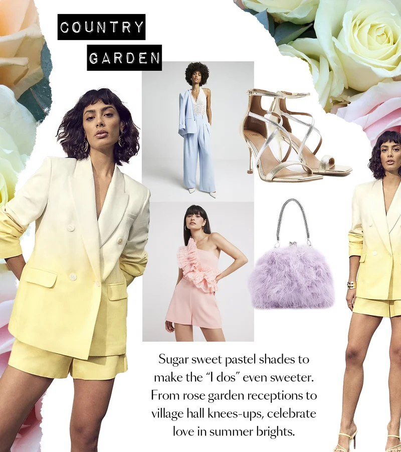 COUNTRY GARDEN - Sugar sweet pastel shades to make the 'I dos' even sweeter.