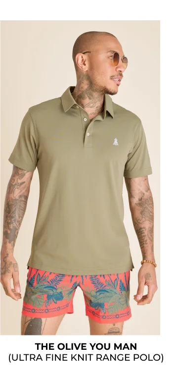 Ultra Fine Knit Range Polo: The Olive You Man