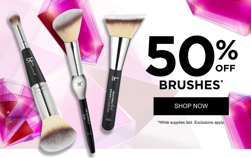 50% OFF BRUSHES